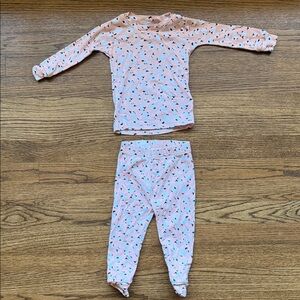 Sofia Grange Amazon Essentials Kids Pink Pajama Set with Lamb Print